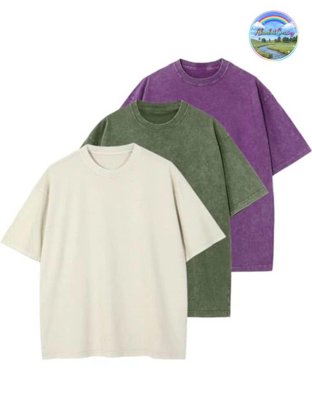 Oversized Heavy Cotton Crew Neck Short Sleeve T-Shirt